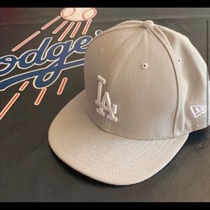 Grey LA Dodgers fitted hat 7 1/4